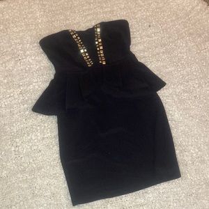 Charlotte Russe | strapless black dress